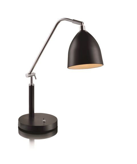 Fredrikshamn bordlampe, høyde 58 cm, Sort
