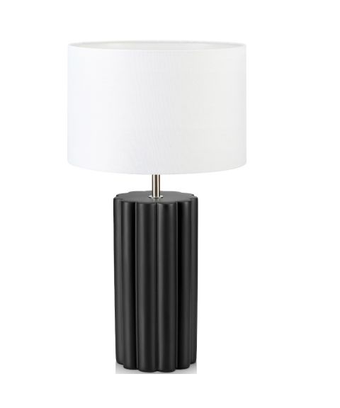 Column bordlampe, høyde 44 cm med hvit skjerm