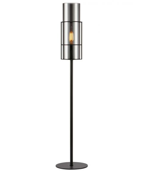 Torcia bordlampe, høyde 65 cm, Sort / Røykfarget
