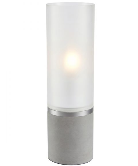 Molo bordlampe, høyde 40 cm, Grå / Frostet
