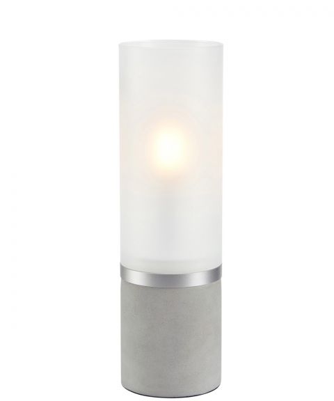 Molo bordlampe, høyde 30 cm, Grå / Frostet