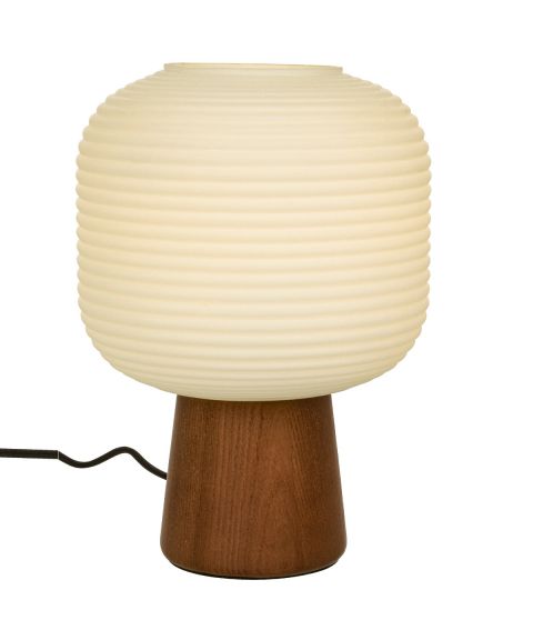 Aura bordlampe, høyde 28 cm, Brunbeiset