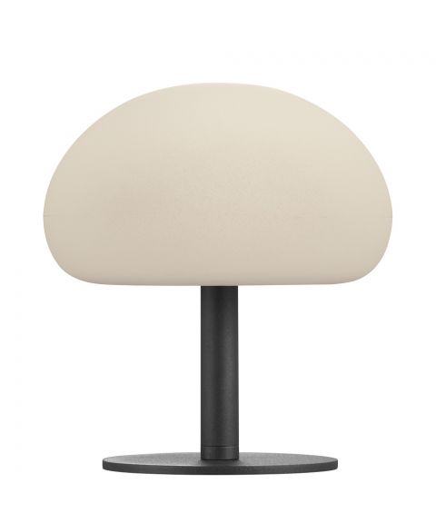 Sponge oppladbar bordlampe, høyde 21 cm, 3-Step Moodmaker™, IP65, Sort / Hvit