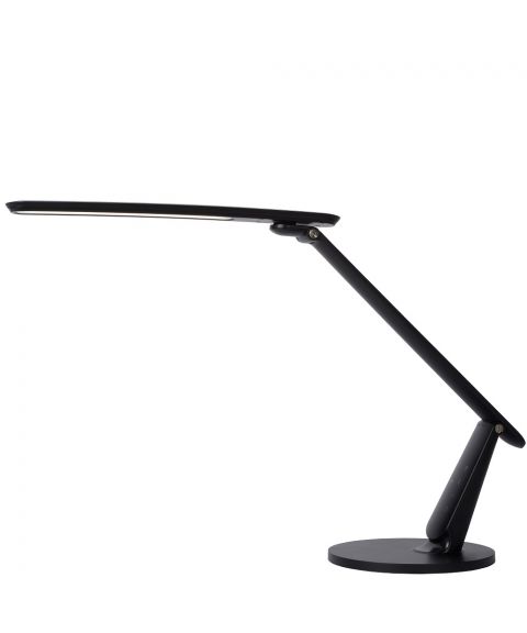Practico skrivebordslampe med USB-utgang, høyde 47 cm, 10W LED, Sort