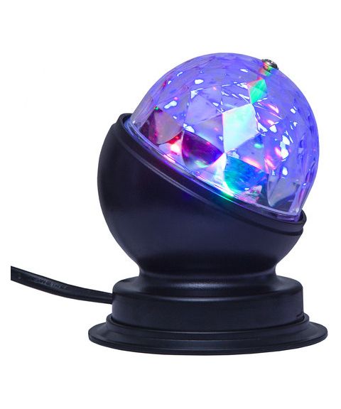 Disco bordlampe, 3W RGB, høyde 10 cm