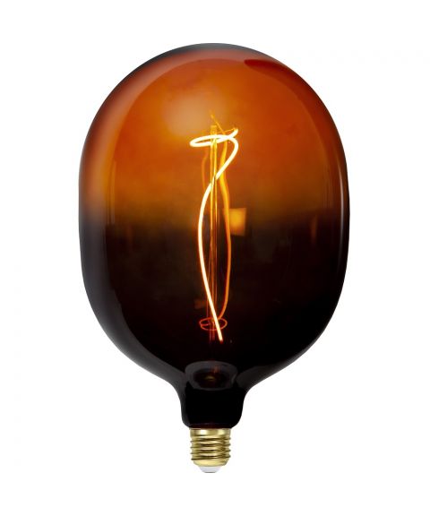 Colourmix E27 C150 dekorpære LED 4W 72lm 2400K, Sort Cognac, dimbar