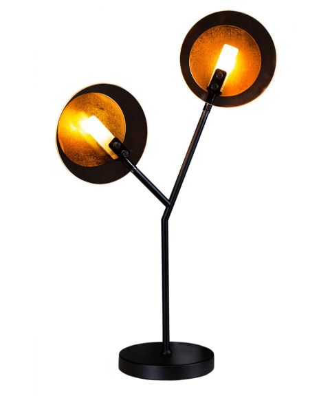 Turno bordlampe med dimmer, høyde 59 cm, Matt svart