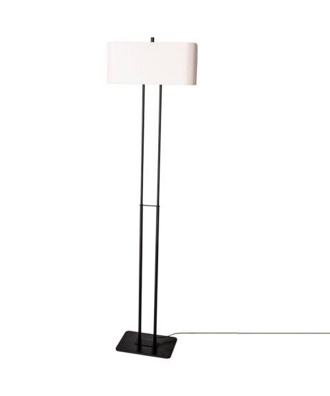 Luton gulvlampe, høyde 150 cm, Sort / Hvit