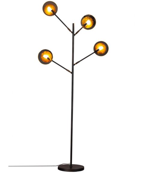 Turno gulvlampe med dimmer, høyde 175 cm, Matt svart