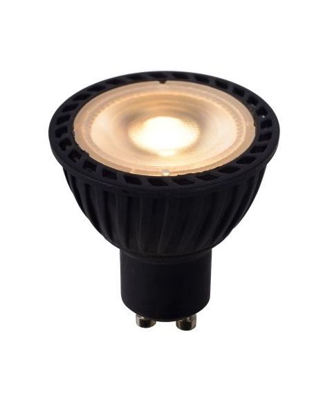 Spotlight GU10 40° LED 5W 320lm Sort, Dim To Warm 3000-2200K