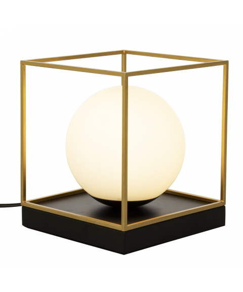 Astro bord-/vegglampe stor, høyde 21 cm, Sort/gull/opal