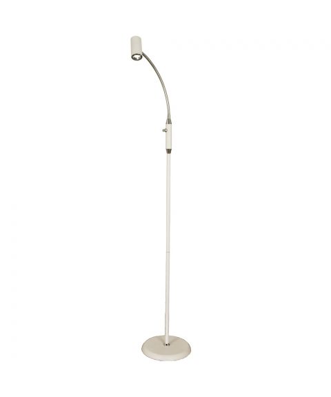 Gusto LED gulvlampe, høyde 132 cm, Hvit / Krom