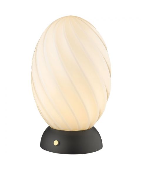 Twist Oval bordlampe, høyde 22 cm