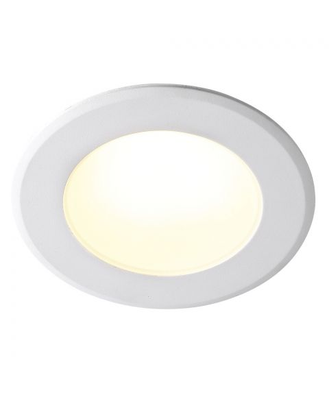 Birla downlight, 6W dimbar LED, IP44 3000K 600lm, 90°, diameter 9,5 cm