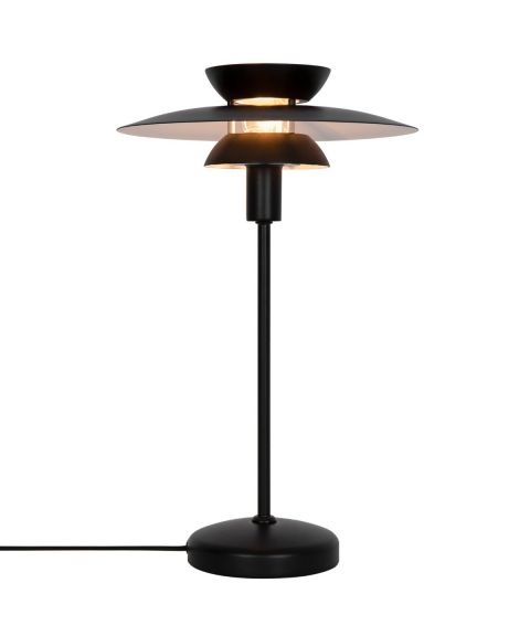 Carmen bordlampe, høyde 43 cm, Sort