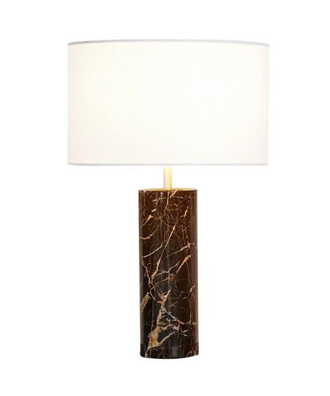 Sif bordlampe, Brun marmor, høyde 50 cm