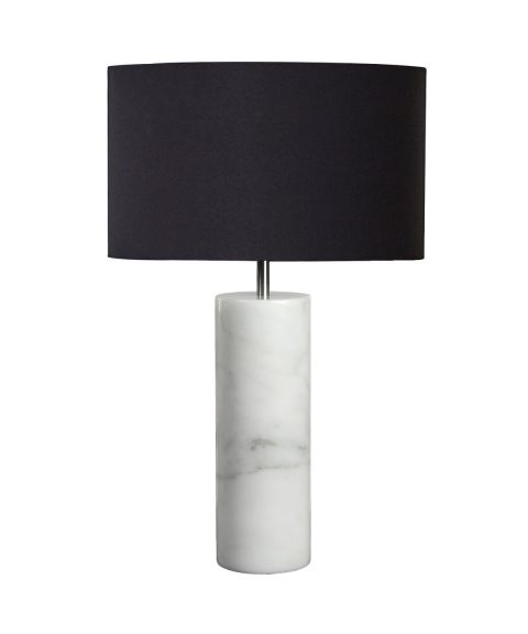 Saga bordlampe, Hvit marmor, høyde 50 cm