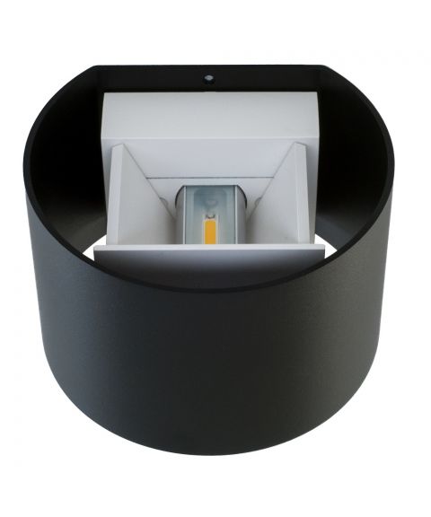 Origo Mini vegglampe, 2x1 LED, regulerbar lysspredning, Oval front