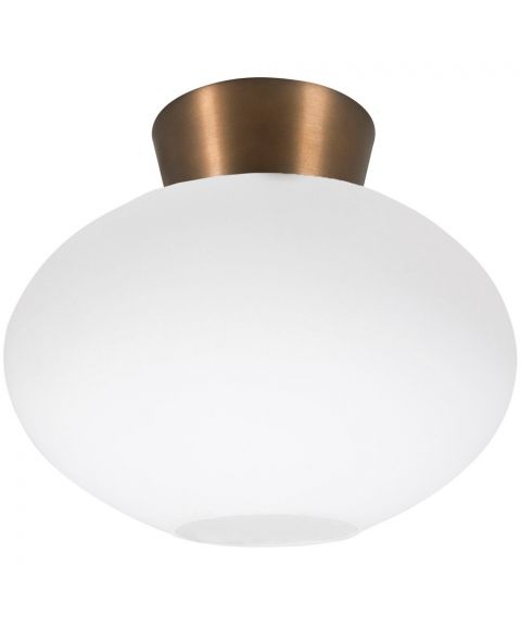 Bullo P2236 taklampe, diameter 27 cm, Opalt glass