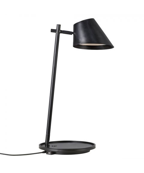 Stay bordlampe, høyde 47 cm, med USB-utgang