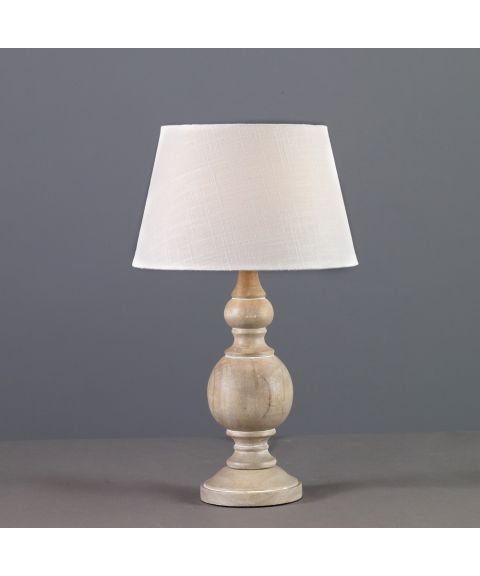 Wood bordlampe (u/skjerm), høyde 30 cm